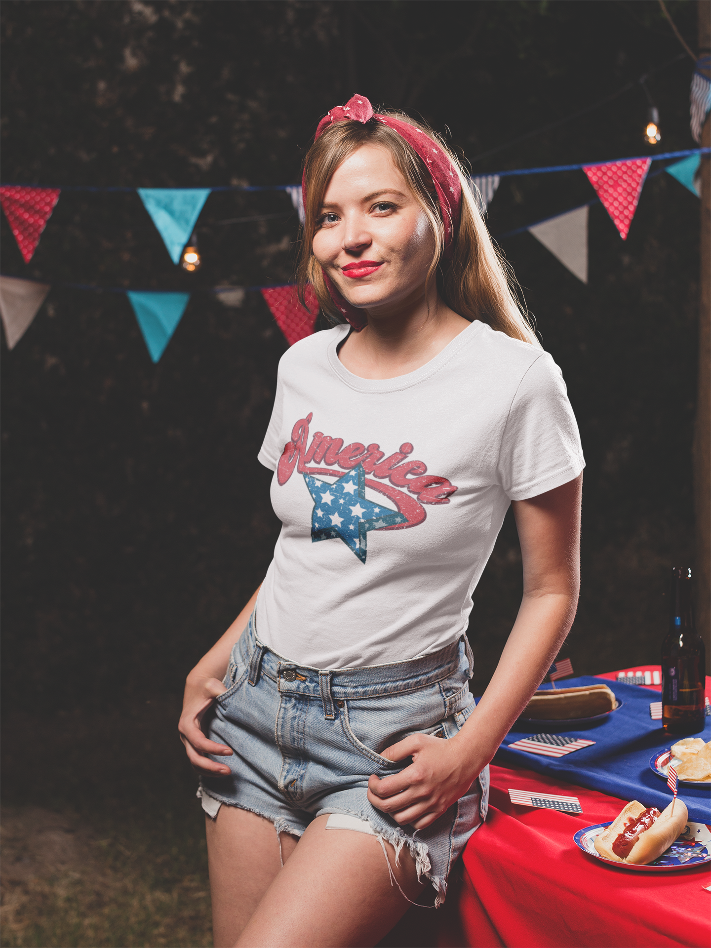 Retro America with a Star
